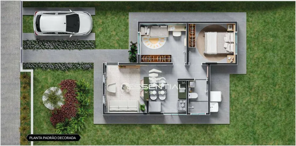 Casa, 2 quartos, 46 m² - Foto 2