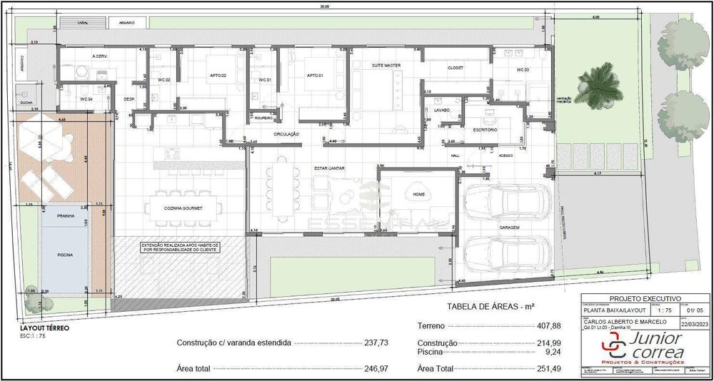 Casa de Condomínio, 3 quartos - Foto 1