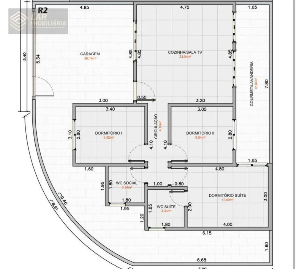 Casa, 3 quartos, 80 m² - Foto 2