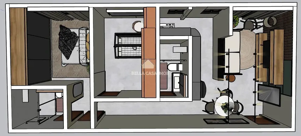 Apartamento, 2 quartos, 52 m² - Foto 2