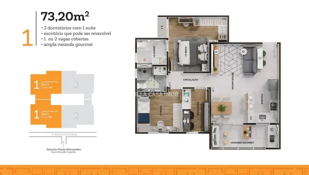 Apartamento, 2 quartos, 71 m² - Foto 9