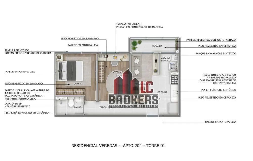 Apartamento, 2 quartos, 43 m² - Foto 17