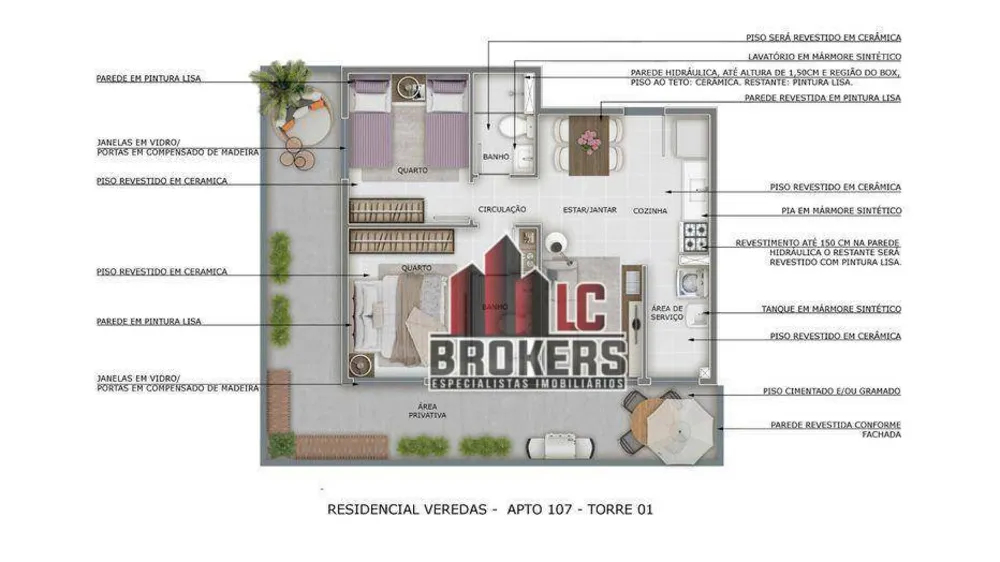 Apartamento, 2 quartos, 43 m² - Foto 19