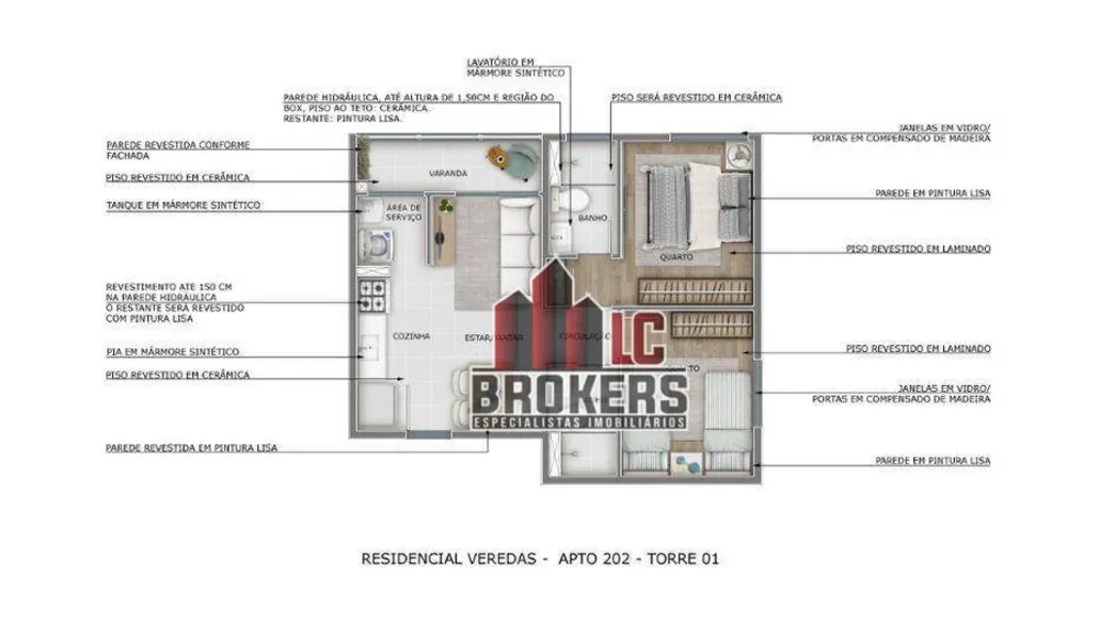 Apartamento, 2 quartos, 43 m² - Foto 16