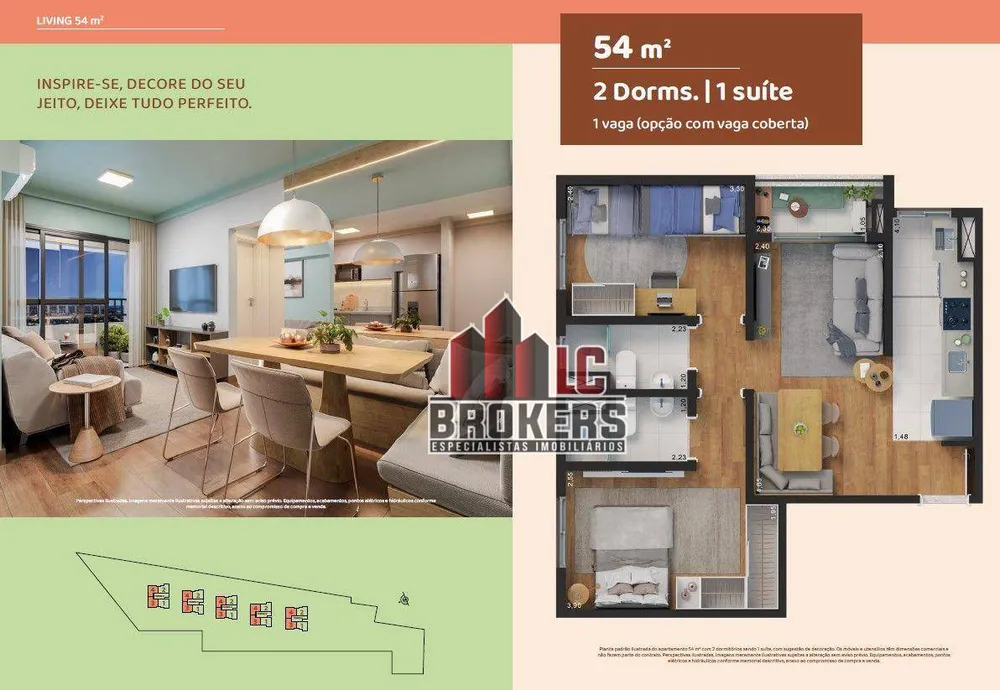 Apartamento, 2 quartos, 54 m² - Foto 18