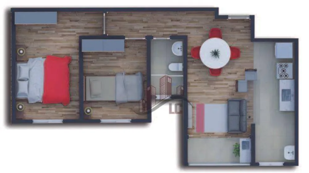 Apartamento, 2 quartos, 50 m² - Foto 10