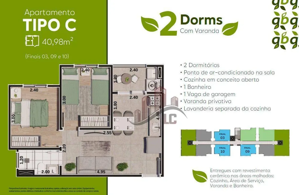 Apartamento, 2 quartos, 40 m² - Foto 13