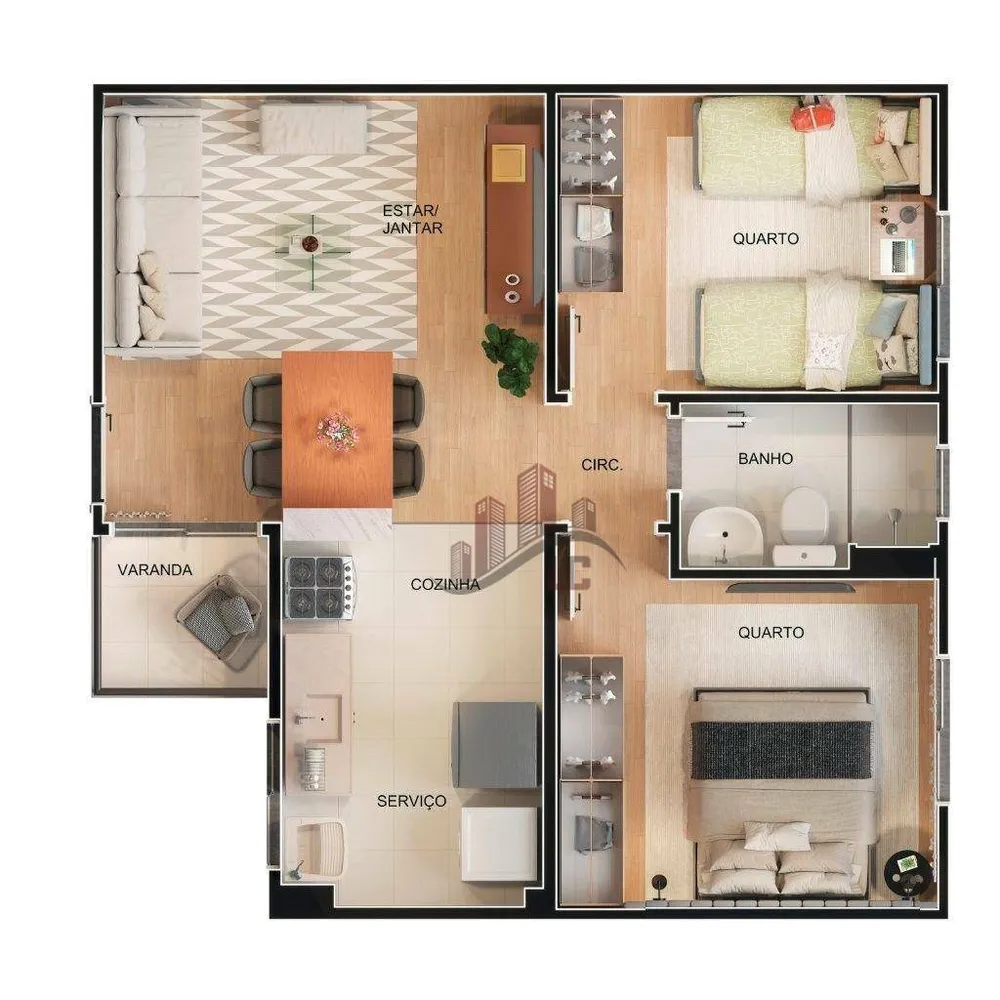 Apartamento, 2 quartos, 42 m² - Foto 13