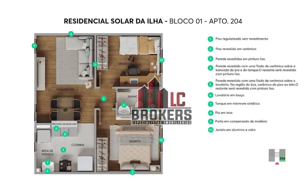 Apartamento, 2 quartos, 39 m² - Foto 13