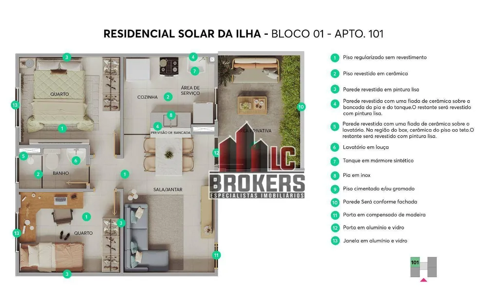 Apartamento, 2 quartos, 39 m² - Foto 6