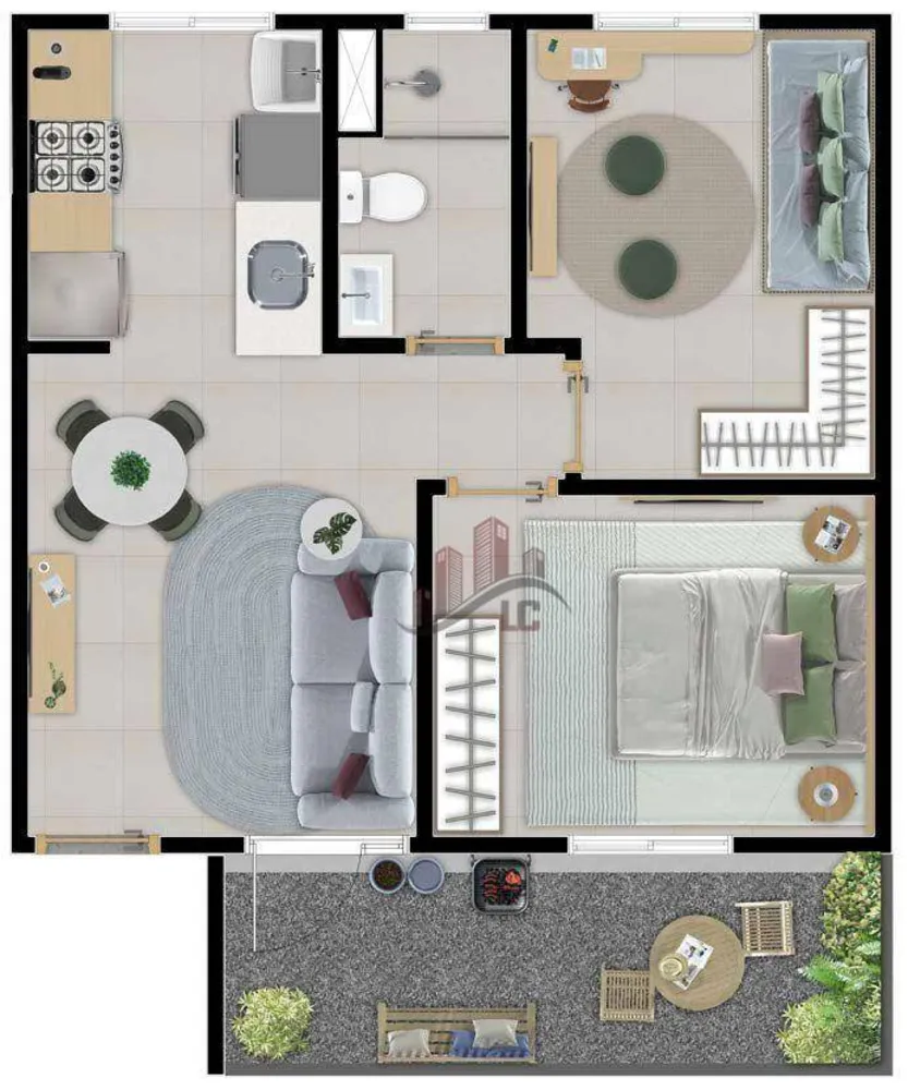 Apartamento, 2 quartos, 40 m² - Foto 12