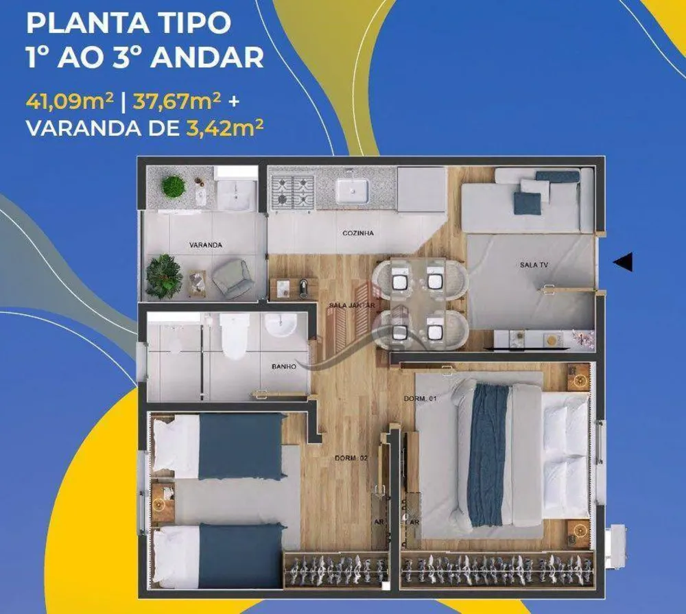 Apartamento, 2 quartos, 44 m² - Foto 14