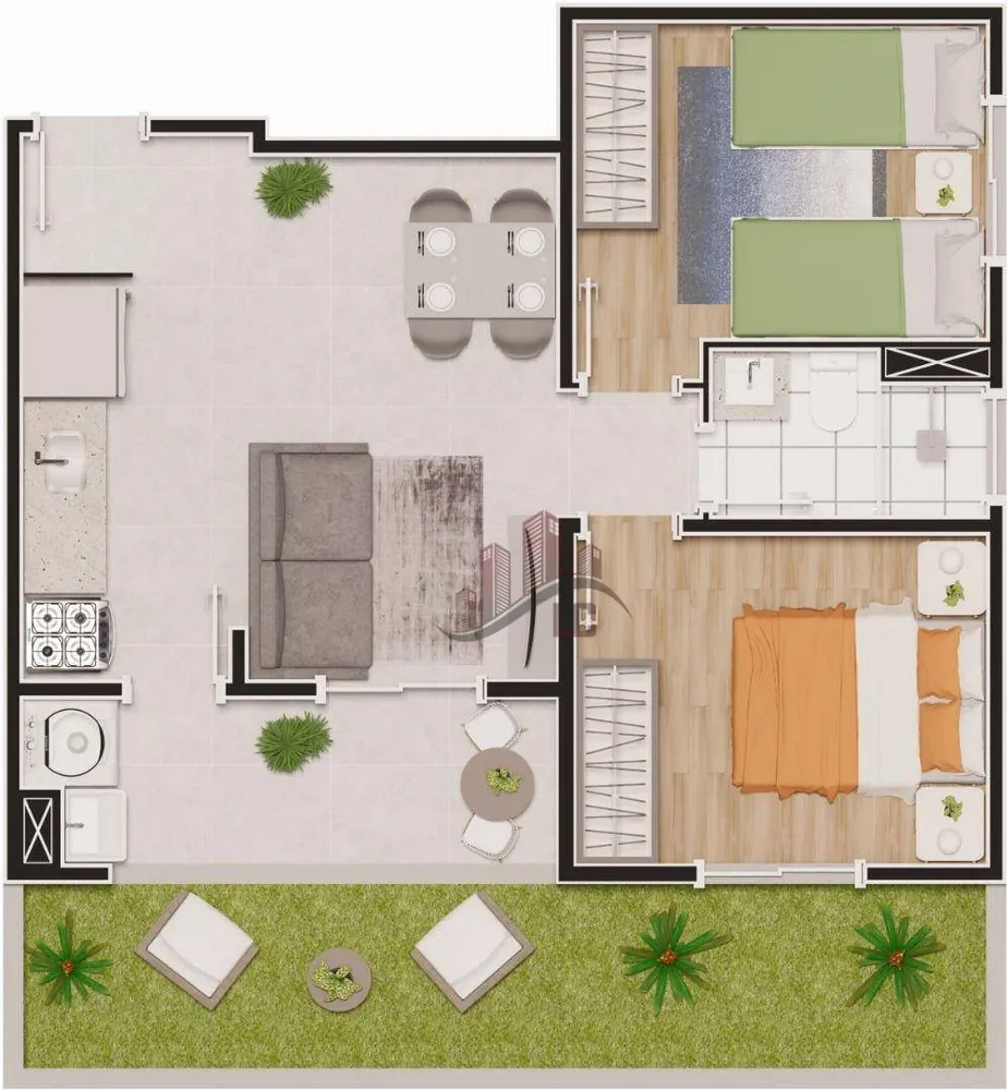 Apartamento, 2 quartos, 54 m² - Foto 4