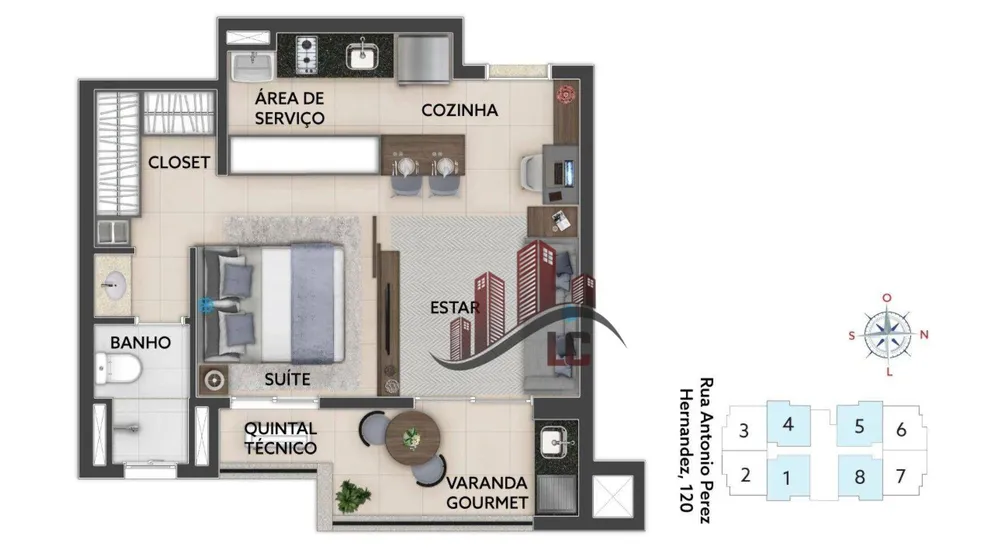 Kitnet-Studio, 44 m² - Foto 16