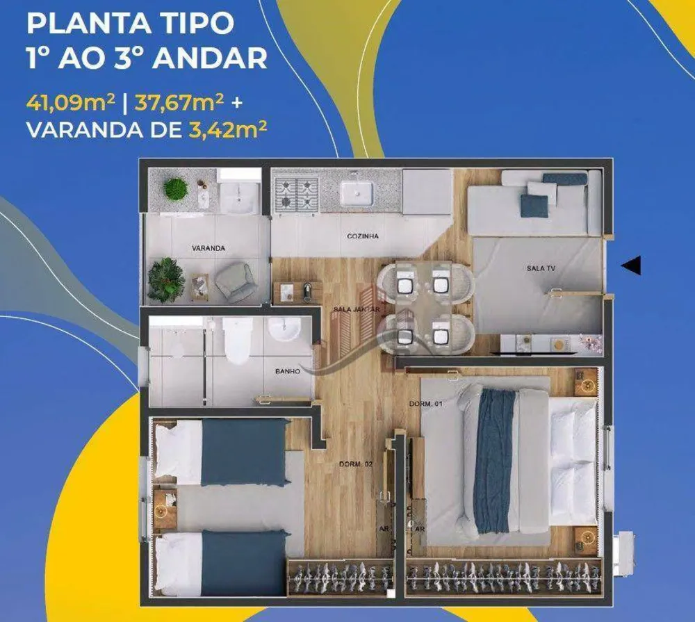 Apartamento, 2 quartos, 50 m² - Foto 10