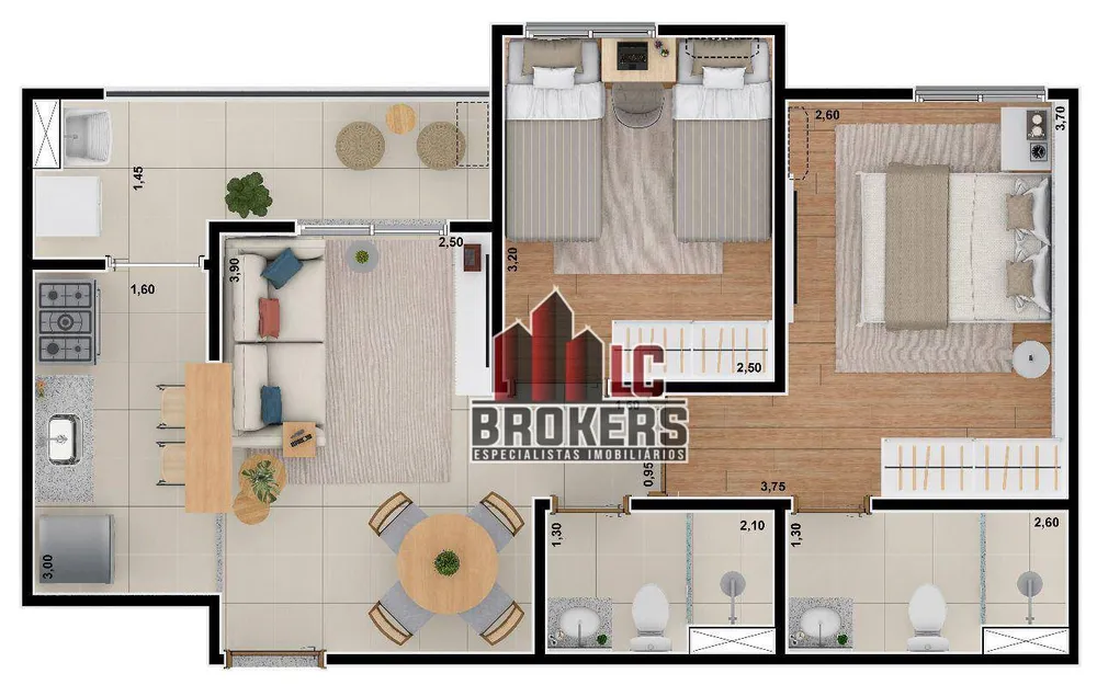 Apartamento, 2 quartos, 55 m² - Foto 17