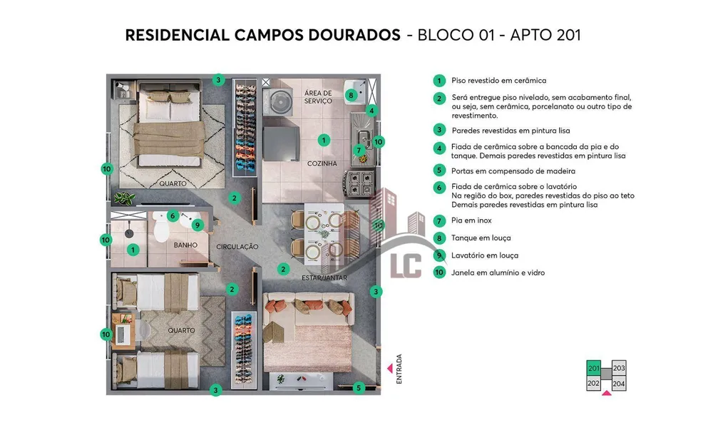 Apartamento, 2 quartos, 40 m² - Foto 5