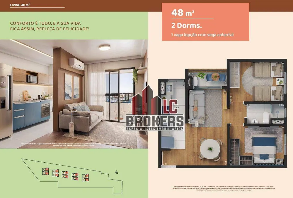 Apartamento, 2 quartos, 48 m² - Foto 19