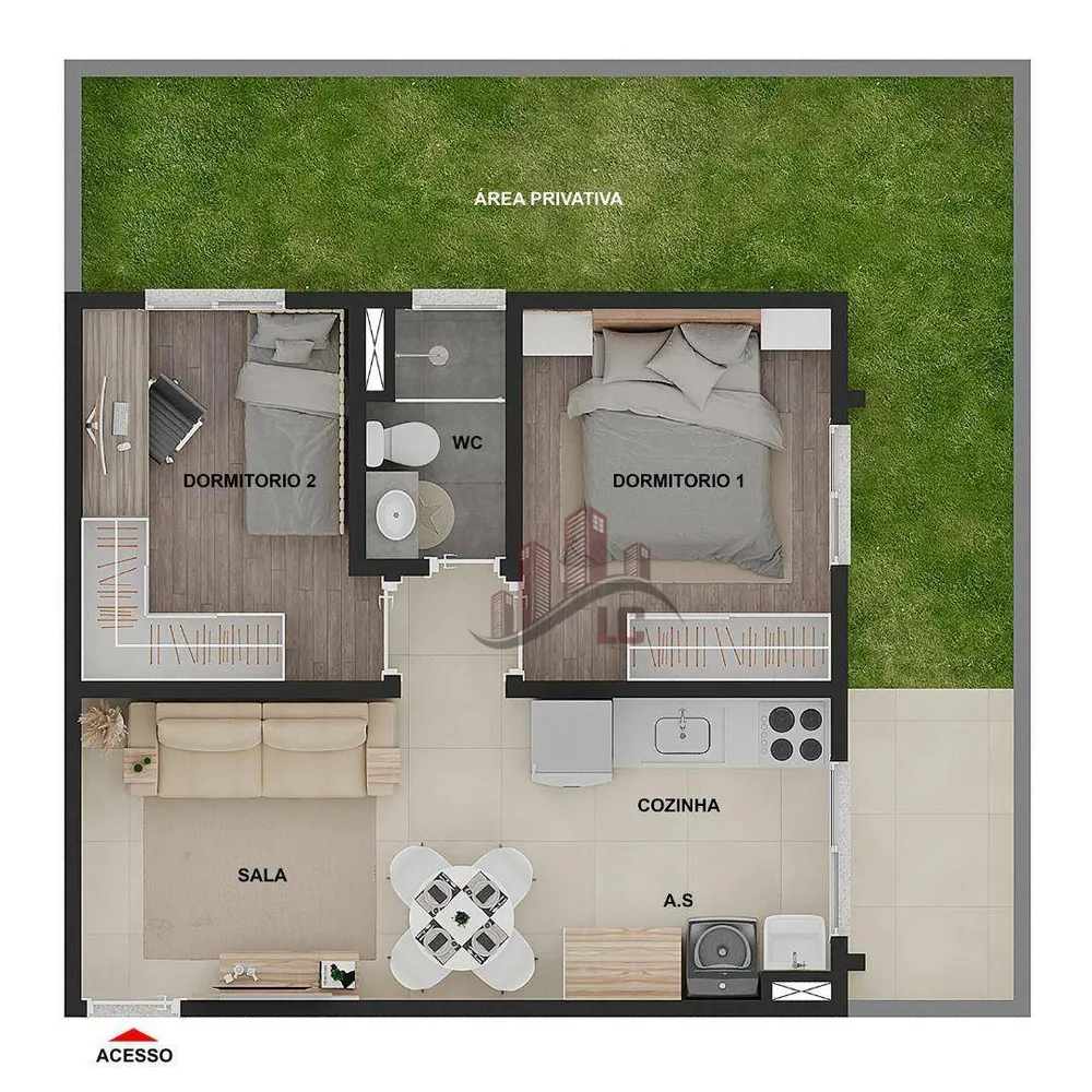 Apartamento, 2 quartos, 42 m² - Foto 9