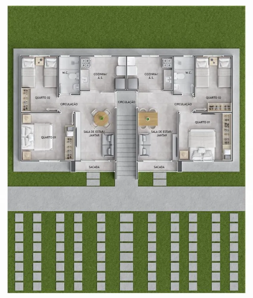 Apartamento, 2 quartos - Foto 2