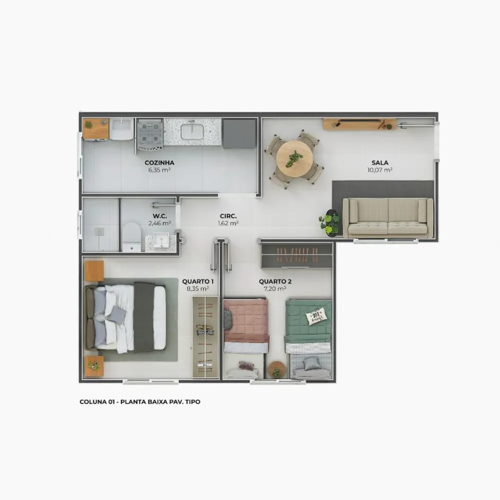 Apartamento, 2 quartos, 40 m² - Foto 10