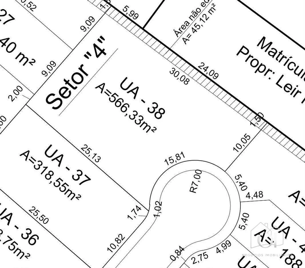 Loteamento e Condomínio, 566 m² - Foto 2
