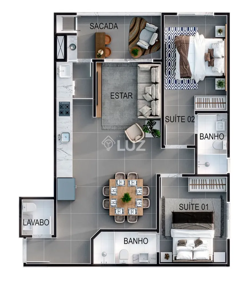 Apartamento, 2 quartos, 75 m² - Foto 8