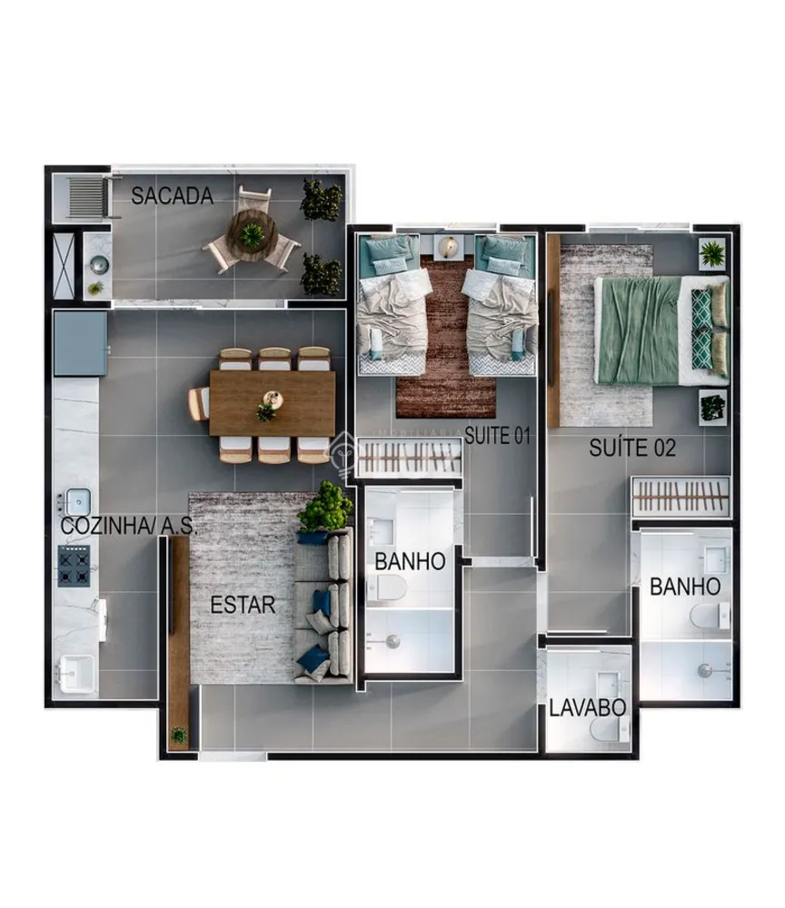 Apartamento, 2 quartos, 75 m² - Foto 6