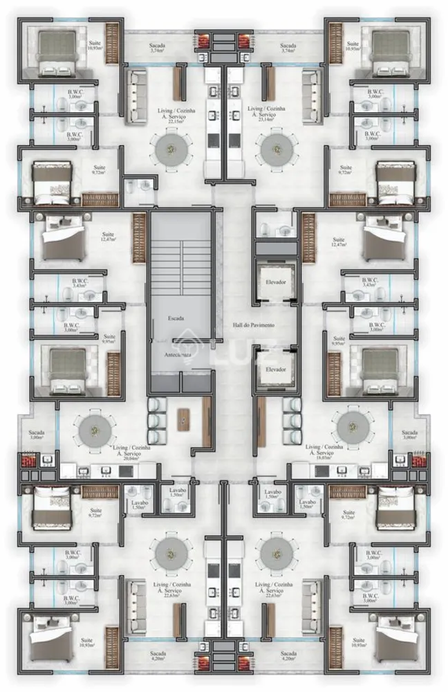 Apartamento, 2 quartos, 63 m² - Foto 4