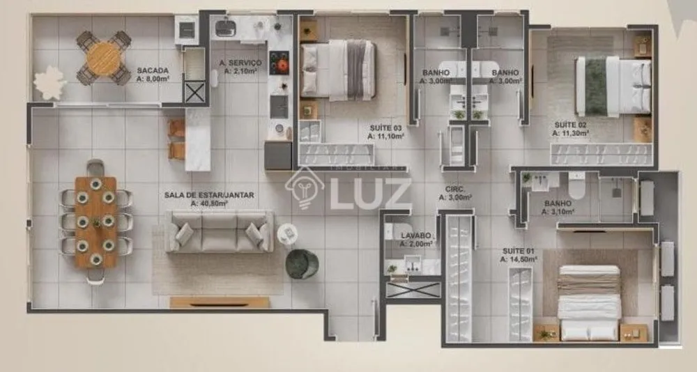 Apartamento, 2 quartos, 85 m² - Foto 11