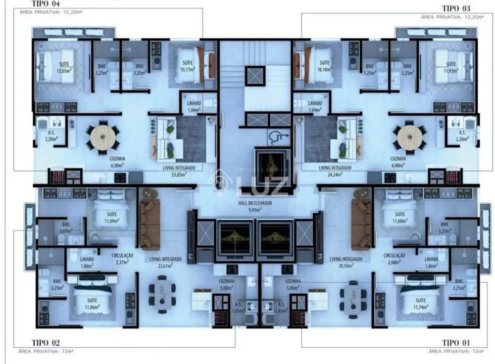 Apartamento, 2 quartos, 72 m² - Foto 8