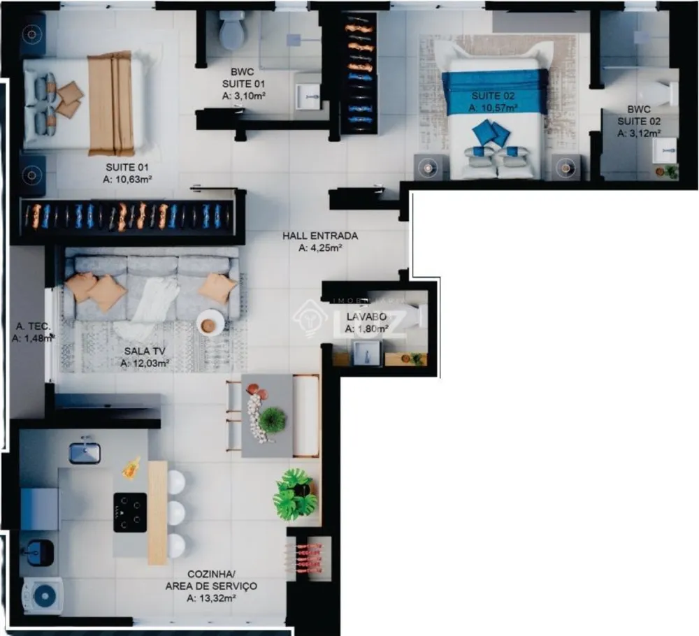 Apartamento, 2 quartos, 68 m² - Foto 6