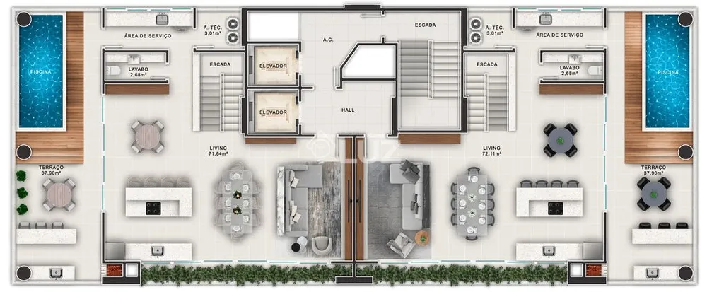 Cobertura, 3 quartos, 134 m² - Foto 10