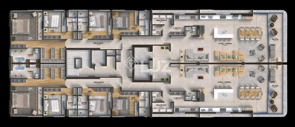 Apartamento, 4 quartos, 242 m² - Foto 8