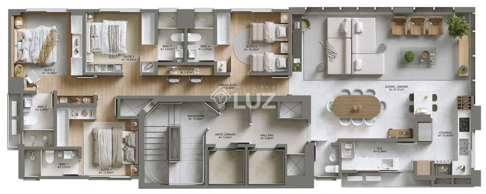 Apartamento, 4 quartos, 159 m² - Foto 12