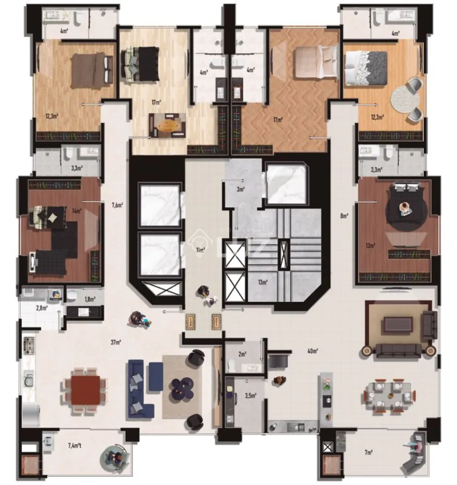 Apartamento, 3 quartos, 129 m² - Foto 6