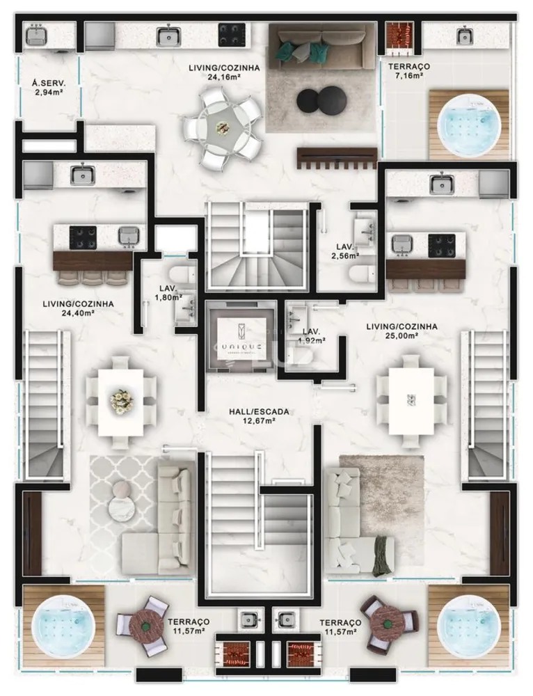 Cobertura, 2 quartos, 70 m² - Foto 10