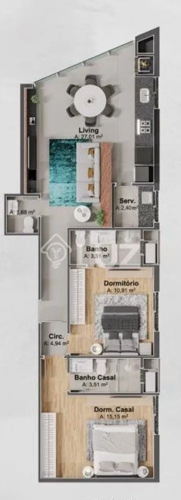 Apartamento, 2 quartos, 105 m² - Foto 5