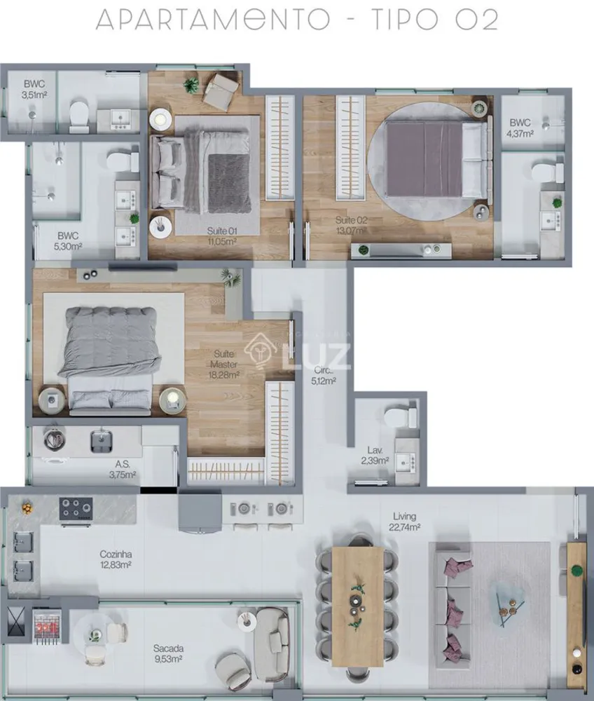 Cobertura, 3 quartos, 125 m² - Foto 11