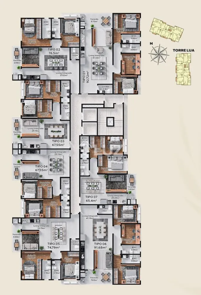 Apartamento, 2 quartos, 65 m² - Foto 12