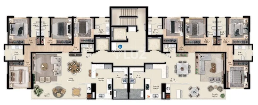 Apartamento, 4 quartos, 172 m² - Foto 2