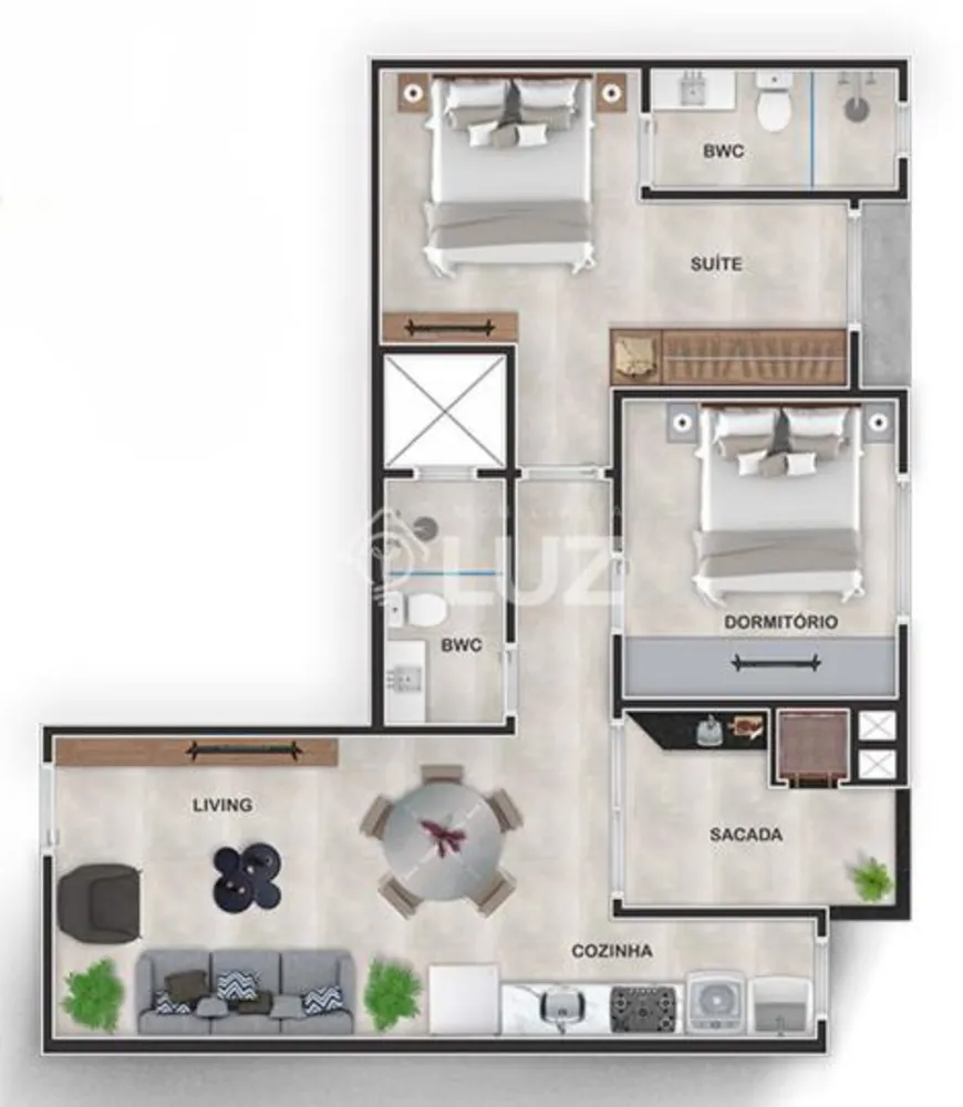 Apartamento, 2 quartos, 64 m² - Foto 2