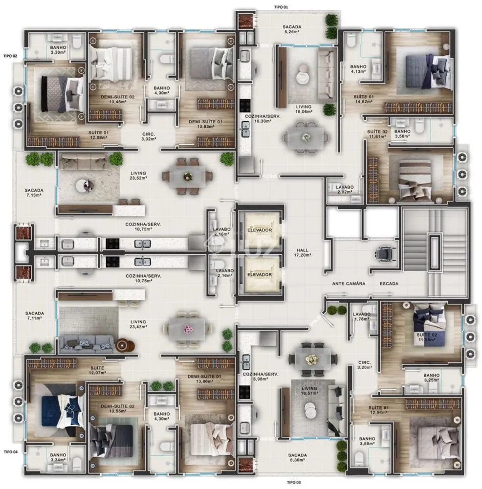 Apartamento, 2 quartos, 83 m² - Foto 3