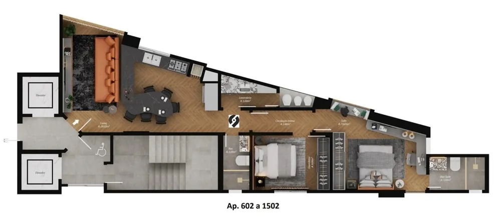 Apartamento, 2 quartos, 87 m² - Foto 1