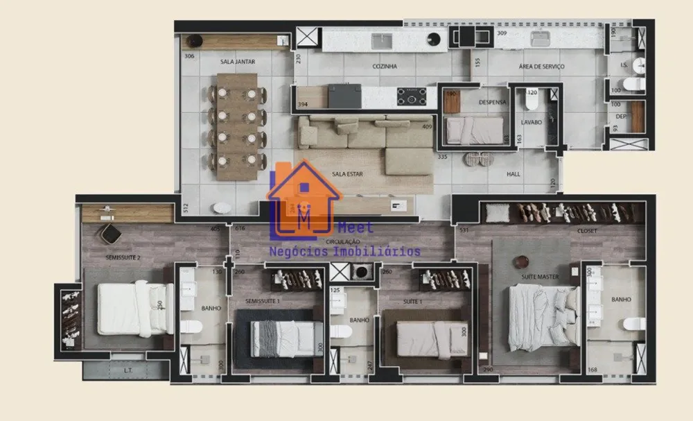 Apartamento, 4 quartos, 150 m² - Foto 1
