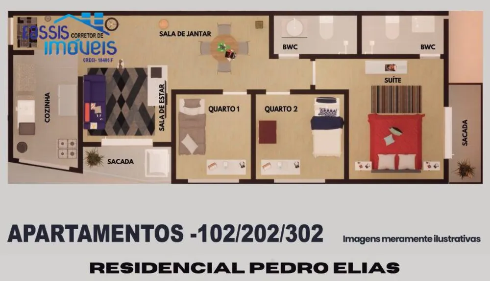 Apartamento, 3 quartos, 65 m² - Foto 9