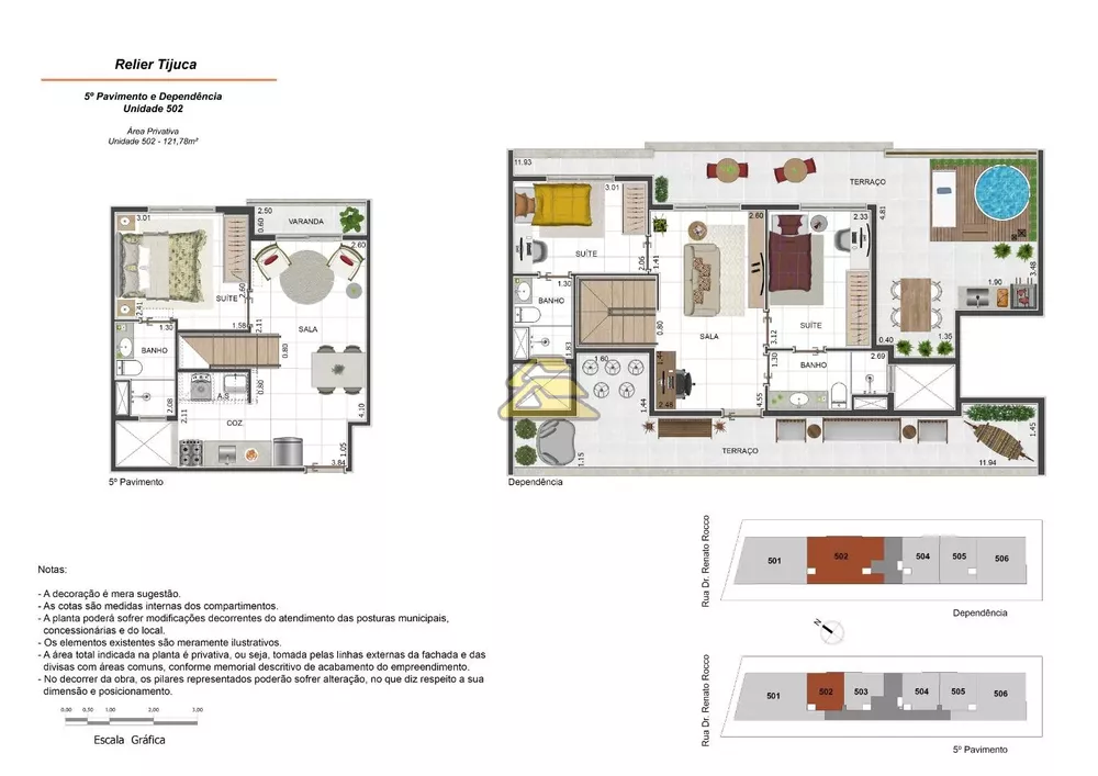 Cobertura, 3 quartos, 121 m² - Foto 2