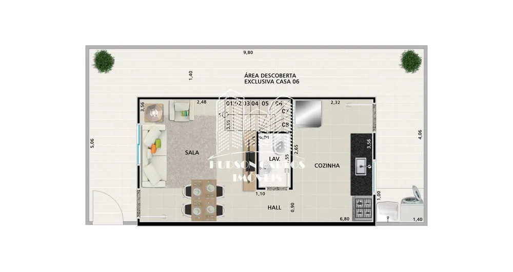 Sobrado, 2 quartos, 54 m² - Foto 9