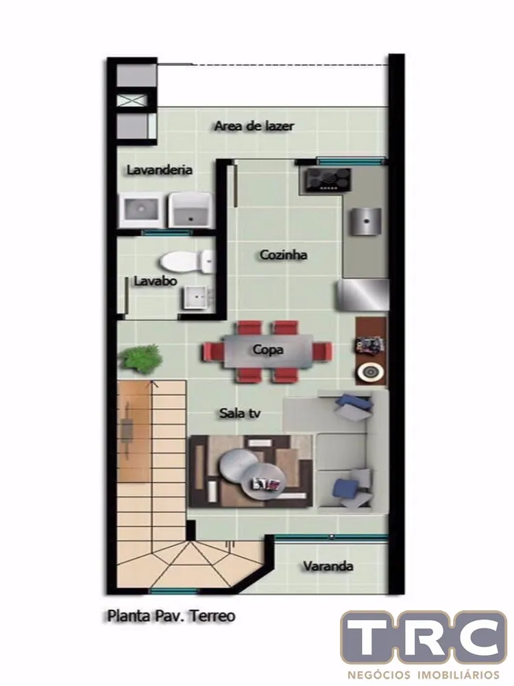 Sobrado, 2 quartos, 74 m² - Foto 2
