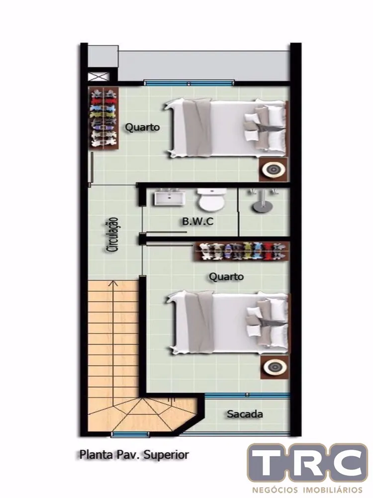 Sobrado, 2 quartos, 74 m² - Foto 3